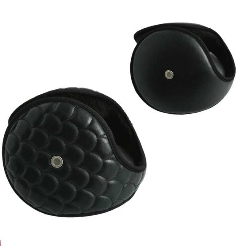Adt Teens Waterproof Leather P Ear Warmer Winter Windproof Earmuff with Waterproof Leather Outer Cycling Skiing Keep Ear Y251210