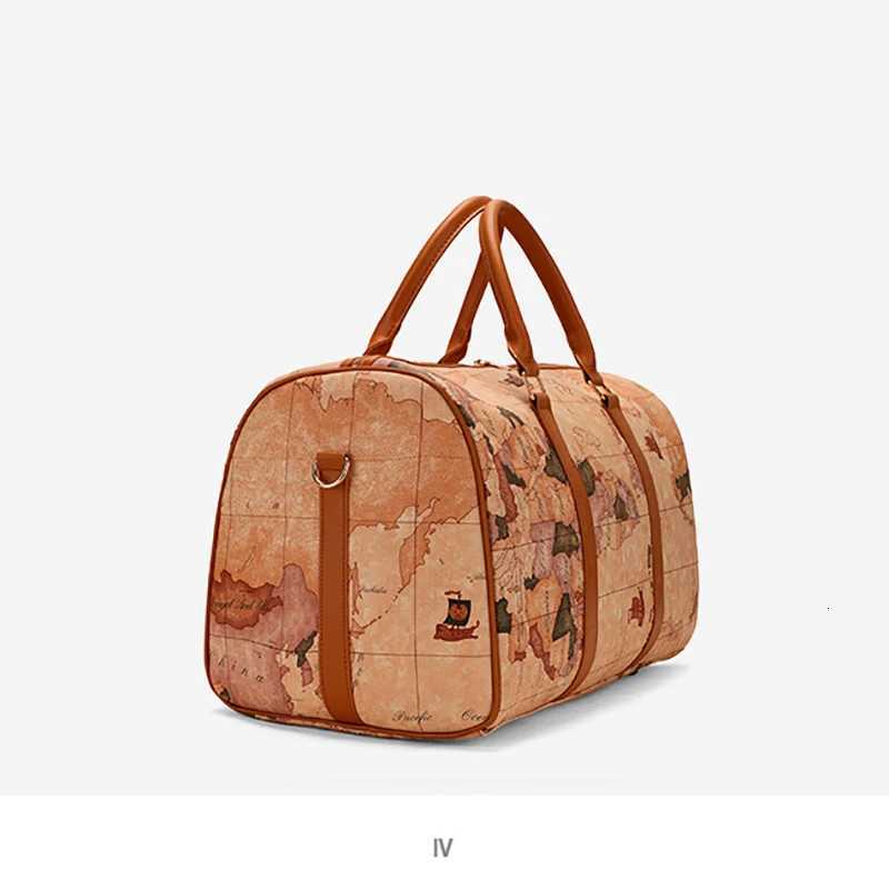 Vintage PU Leather Travel Duffle Wen Sports Gym Fitness Business Casual Lage Handbag Outdoor Shoder Soft Bag for Man Y251209