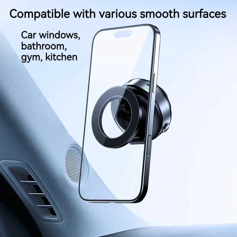 X98 Metal Electric Vacuum Magnetic Car Phone Holder 360 Rotate Mount Foldable Universal for Iphone 16 15 14 13 12 C251210