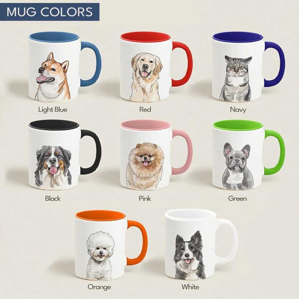 Customize Mugs With Pet Photos Featuring Cat Portraits In Photos Personzed Cat Mom Cups And Dog Cups As Gifts For Pet Owners C251210
