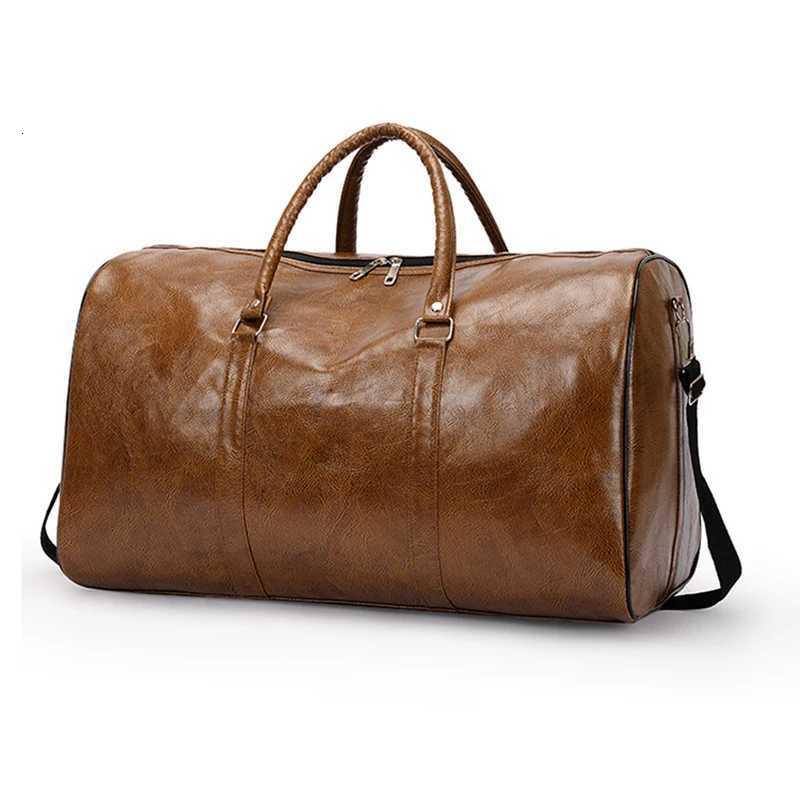 Gym Fitness Bags for Man Leather Travel Duffle Lage Waterproof Shoder Swimming Outdoors Bost Sports Fem Bags Handbag Y251209