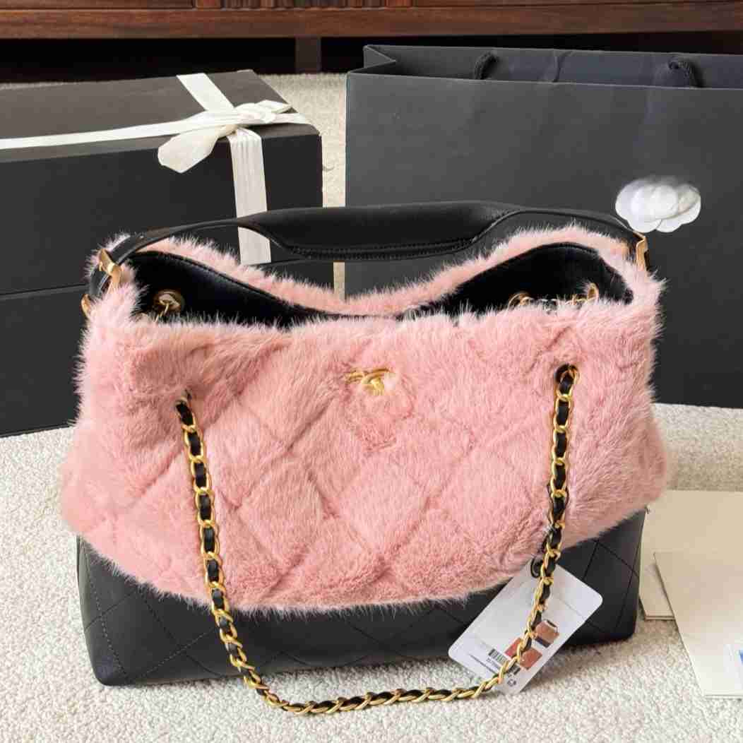 Shoulder Bags Blue Denim 25a Hobo Bag 30CM Luxury Designer Bucket Style with Adjustable Drawstring and Chain Strap Versatile Crossbody Purse Shoulder Small Handbag