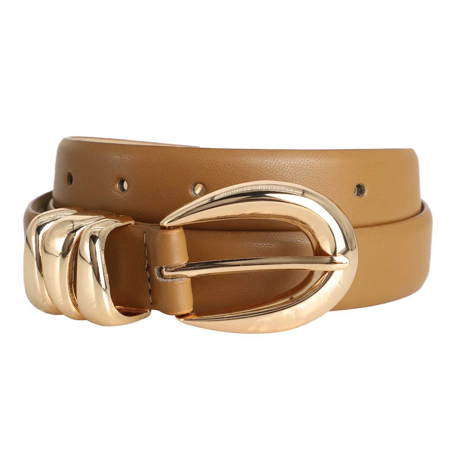 Luxury New Luxury Womens Belt Leisure Fashion High-quality Golden Buckle Belt Design Waist Strap BeltWith JeansSkirtFor Ideal Gifts Y251210