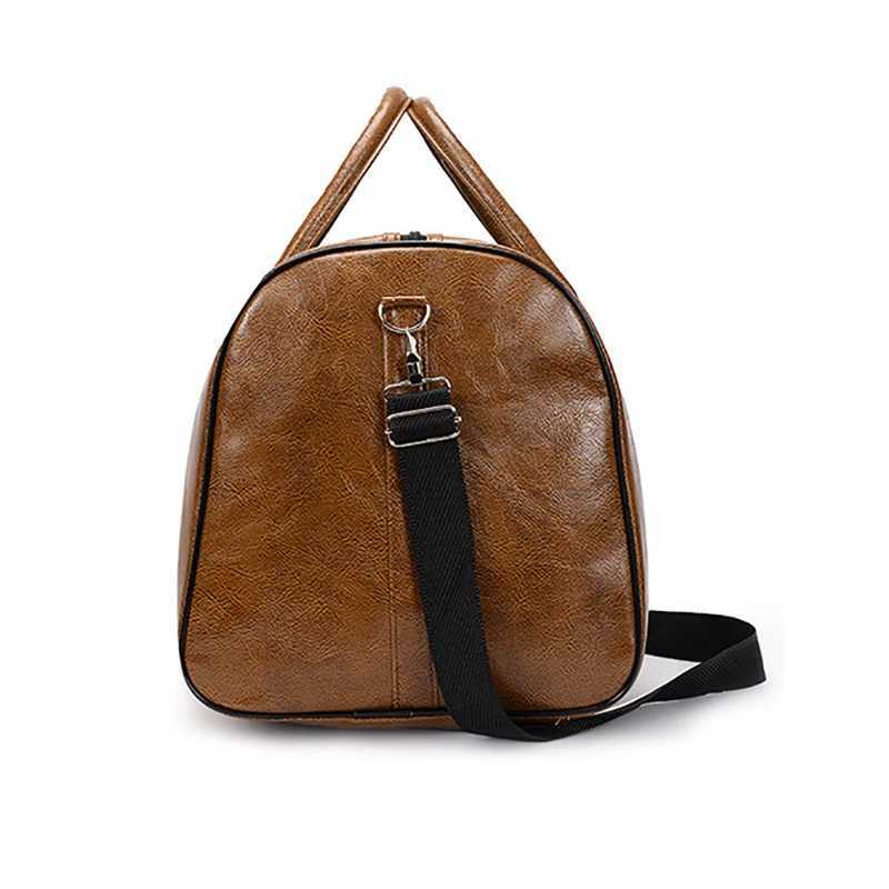Gym Fitness Bags for Man Leather Travel Duffle Lage Waterproof Shoder Swimming Outdoors Bost Sports Fem Bags Handbag Y251209