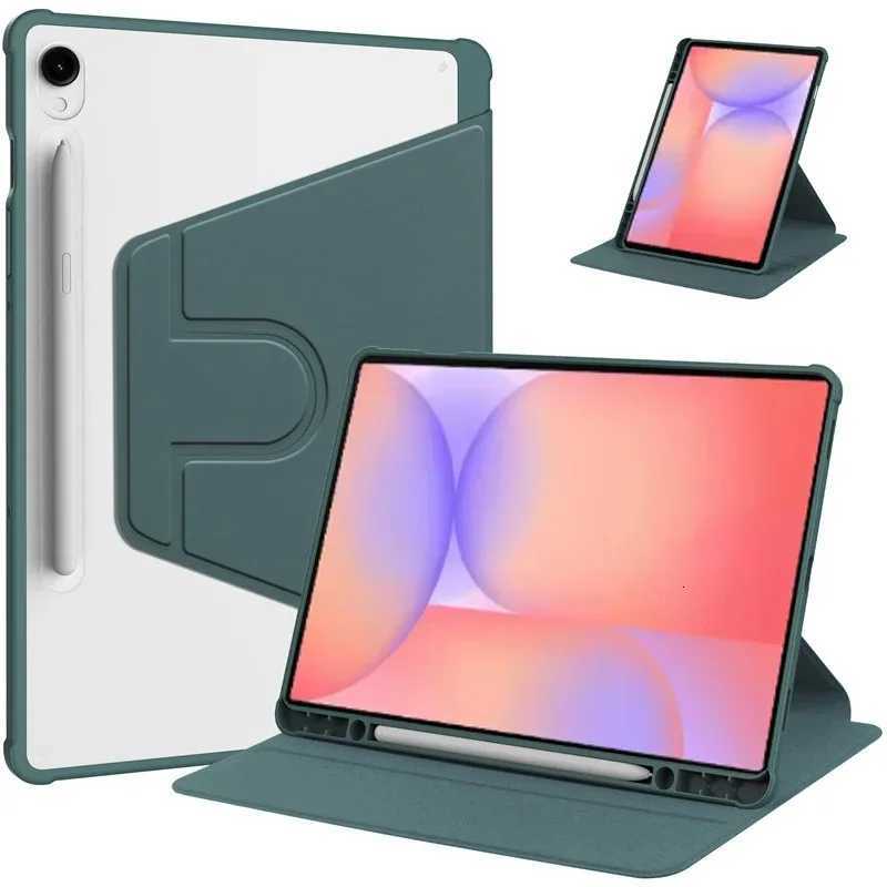 Rotation Cover For Galaxy Tab S10 Lite 109inch 2025 Acrylic Clear Back Stand Tablet Case SM-X400/X406B With pencil slot H251210