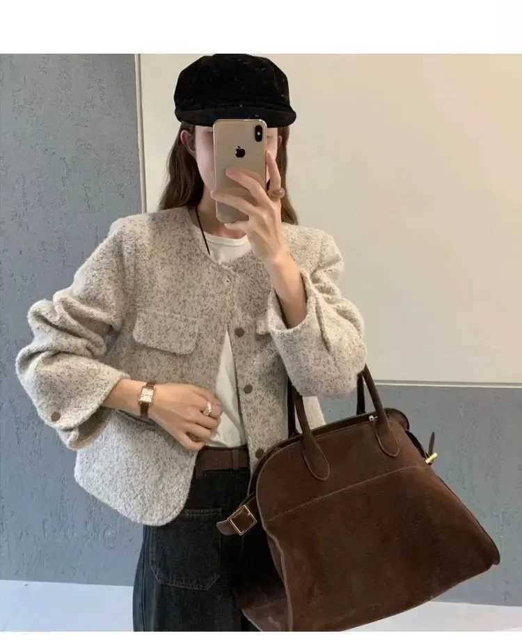 Suede Frosted Leather Tote Bag Wen Large Capacity Y251209