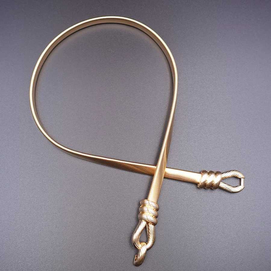 Luxury Elegant Summer Waist Chain - Adjustable Stretch Metal Belt for Dresses Holiday Date Night Jewelry Y251210