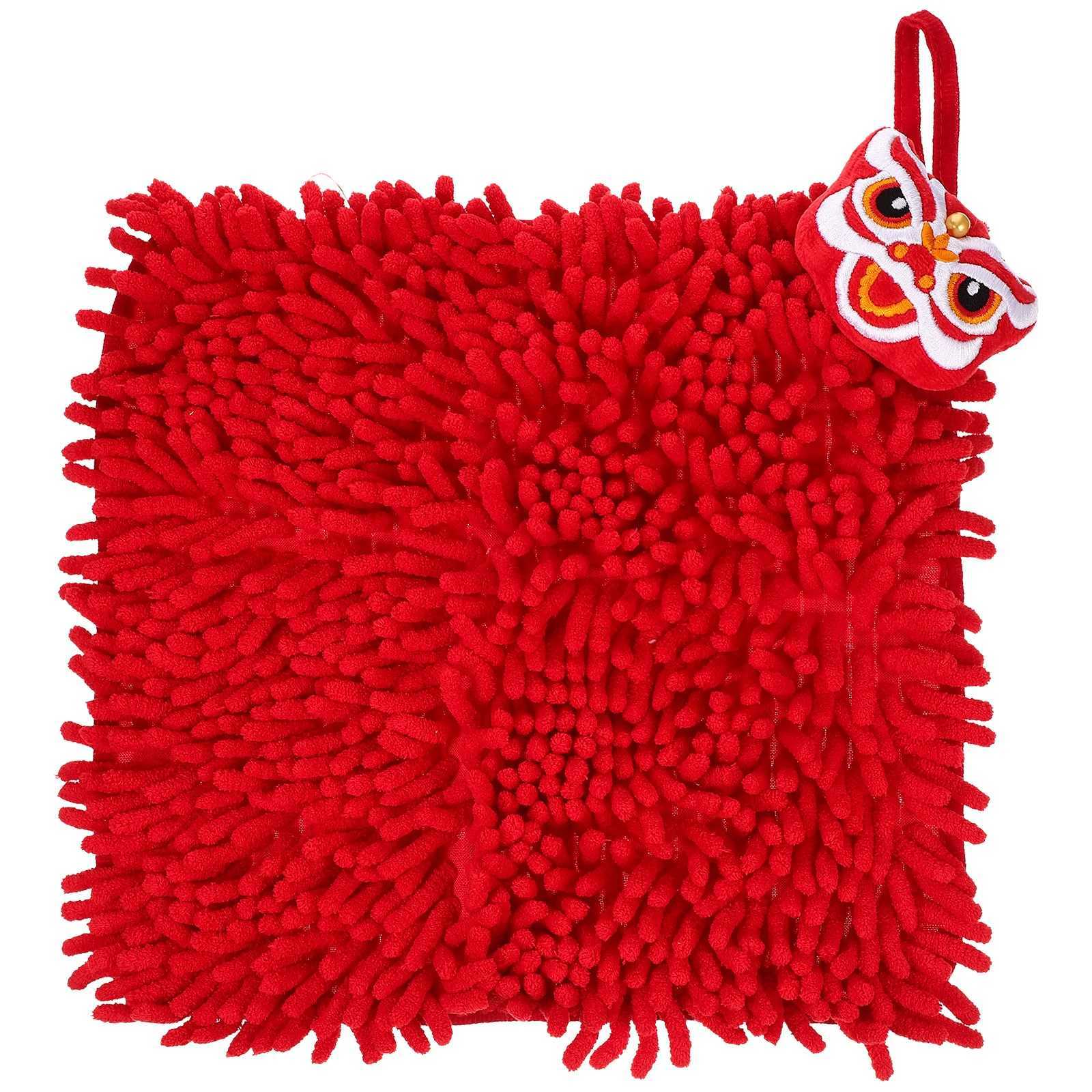 1pcs Chenille Hand Quick Dry Absorbent Hanging Kitchen Bathroom Towel Multi Use Ball Home Decor Towel C251210