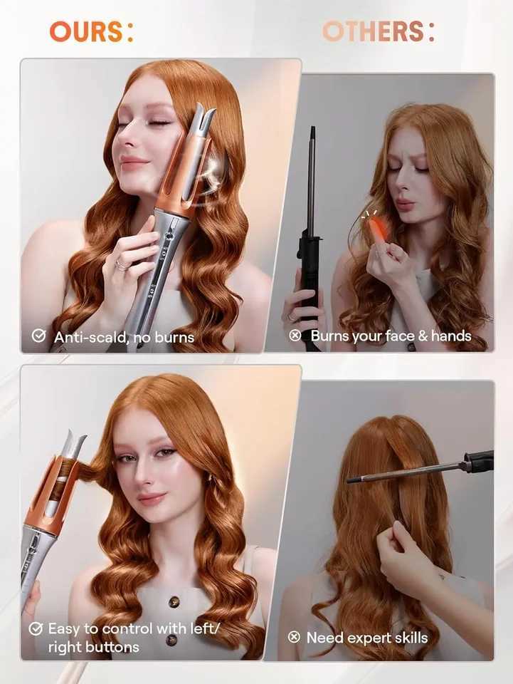 Automatic Curling Iron 32 mm Big Roll Anion Ceramic Hair Curler 4-Speed Adjustable Fast Heating Fashion Styling ToolsT251210
