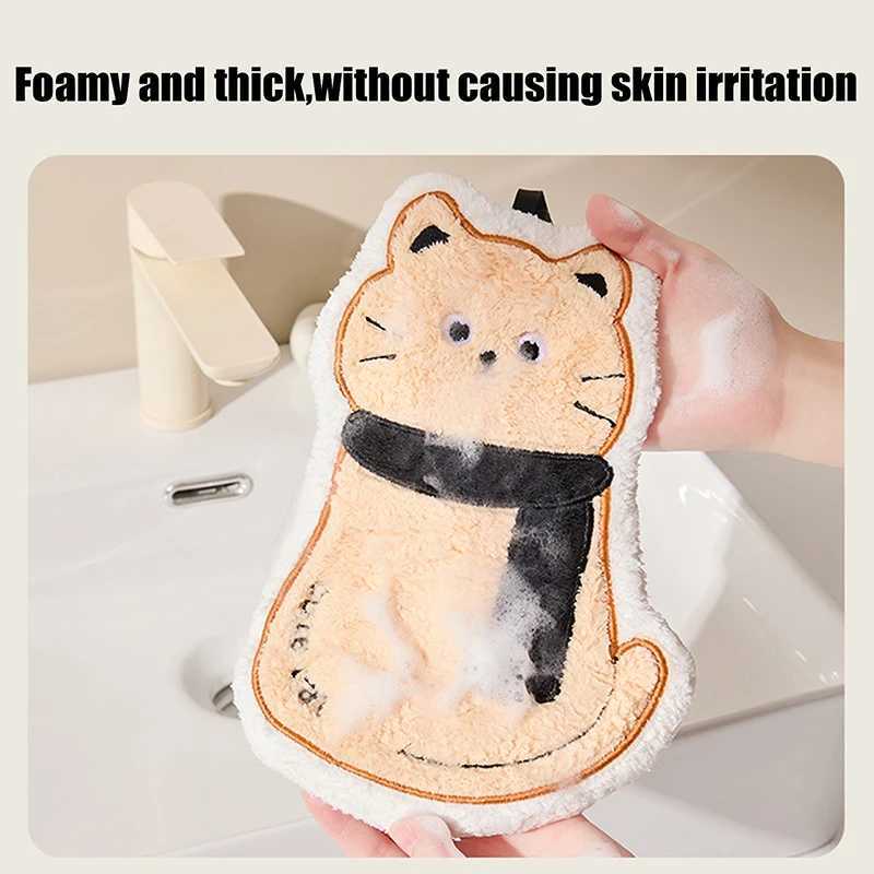 Cat Hand Towel Cute Embroidery Cartoon Hand Towel Hairless Strong Absorbent Kitchen Absorbent Cotton Towel Rag Towel C251210