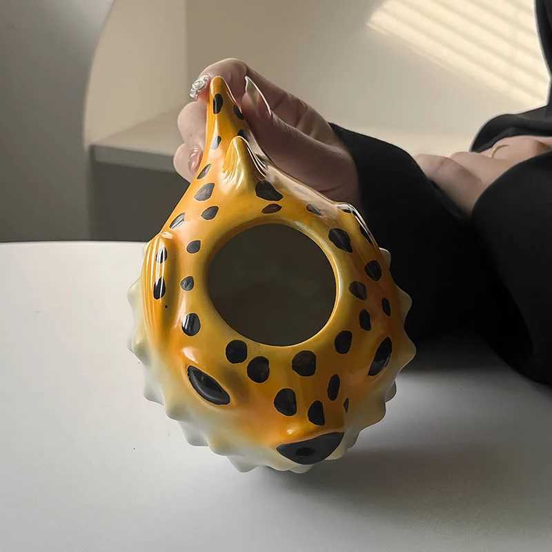 Creative Hawaii Tiki Ceramic Cup Personzed Bar Animal Cocktail Cup Tiki Cup Cute Pufferfish Tiki Mug Party Cocktail Glass C251210