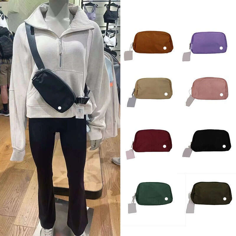 2025 bestselling designer luluity lemonive yoga belt bag men women classic nylon portable chest bag jogging climbing luluity lemonive keychain bags crossbody bag
