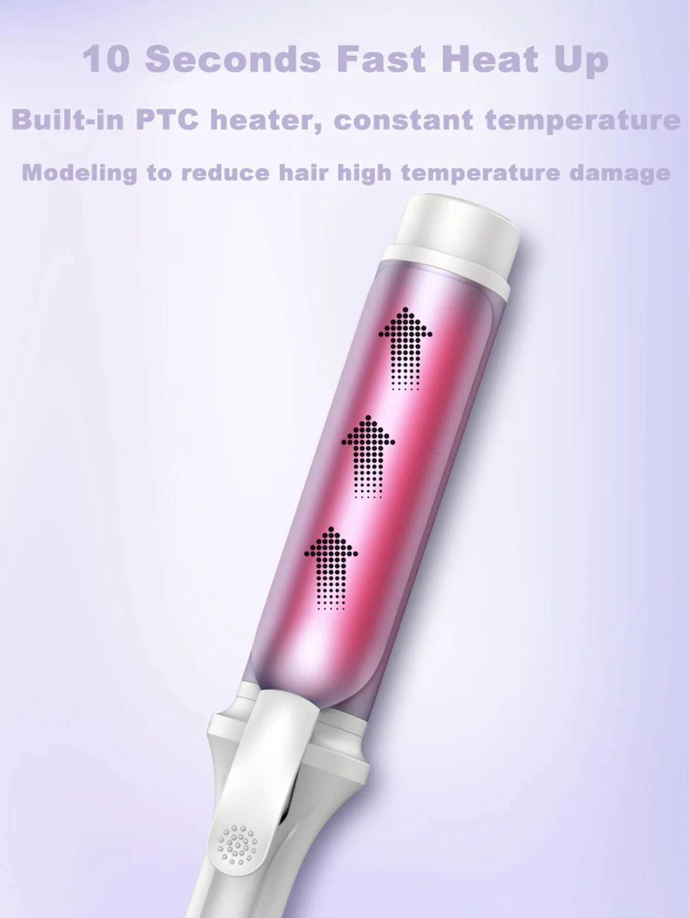 Negative Ion Curling Wand 40mm Large Volume Hair Harmless Long Lasting Styling Wave Bangs Large Perm WandT251210