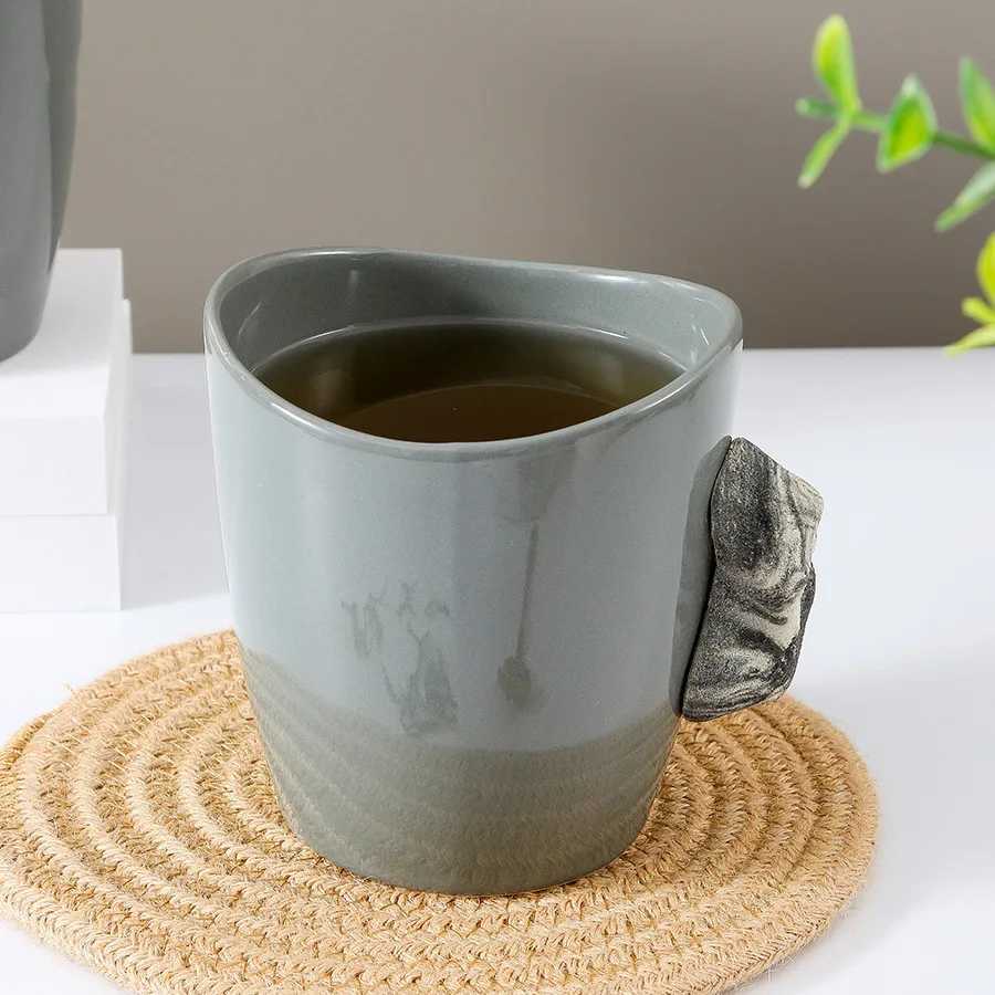Creative Irregular Large Capacity Mugs Ins Home Climbing Ceramic Mug High Value Coffee Water Cup C251210