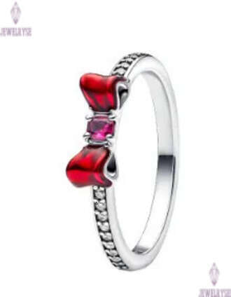 S925 silver plated classic love heart designer ring for women retro vintage 18k gold shine crystal red stone butterfly lover couple rings jewelry gift