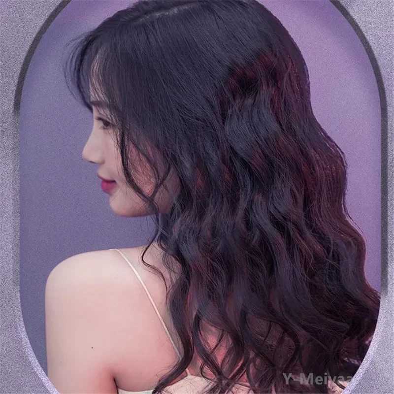 New 9mm 25mm 30mm Purple Professional Ceramic Hair Curler Curling Iron Roller Curls Wand Waver Hair Styling Tool 4T251210