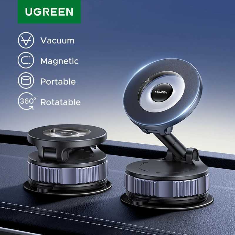 UGREEN Vacuum Magnetic Phone Holder 360Rotation Phone Stand For Strong iPhone 17 16 15 Pro Max S25 tra C251210