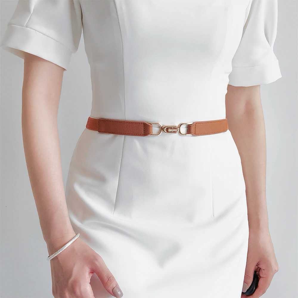 Luxury Women Skinny Belt for Dresses Ladies Fashion Elastic Belts Waist Band Cinch Waistband Y251210