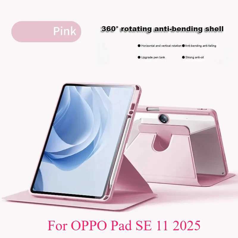 Rotating Acrylic Hard Case for Pad SE 11 2025 Pad 2 3 1161 Air 2 1036 Neo 114 3 4 Pro 132 OnePlus Pad Go with Pen Slot H251210