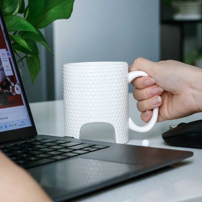 BespritGift Eco-Friendly Stoneware MugBallpoint Pen Sets With Golf Shape Ceramic Coffee Cup Novelty Products for Business Gifts C251210