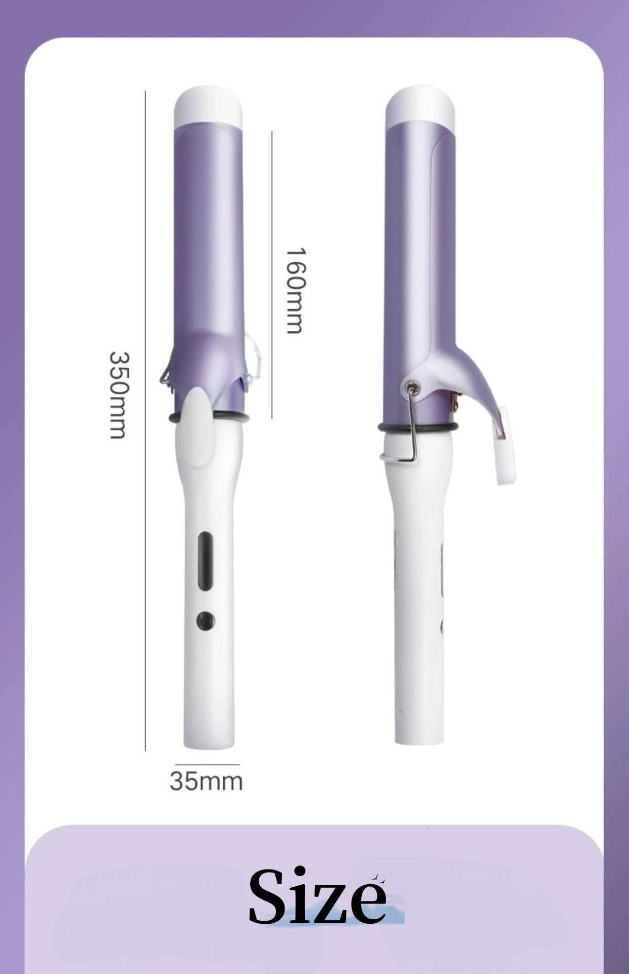 home appliance Iron Hair Curler 40mm Big Wave Formers Curler Hair Rollers Auto Rotating Hair CurlerT251210