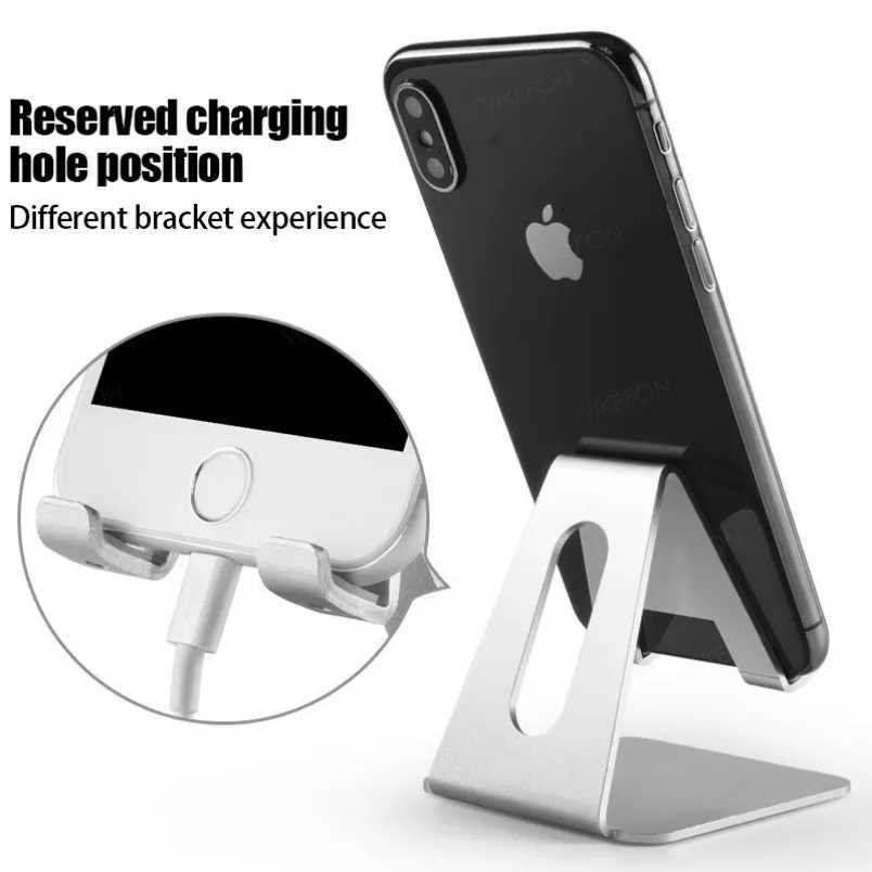 Aluminum alloy Desk Mobile Phone Holder Metal Cell Phone Holder for IPhone X XS MAX Phone Stand Desk for C251210