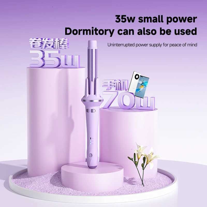 Automatic Rotating Curling iron PTC heated Professional Curling iron Portable Air rotating negative ion wave curling ironT251210