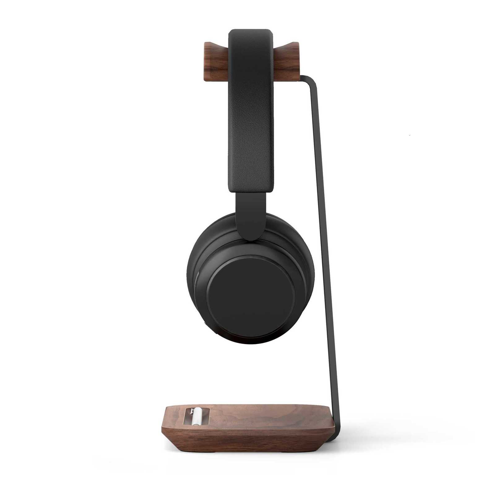 Wooden Universal phone Stand Aluminuim Alloy set Holder Aluminum Earphone Display with Pen slot C251210