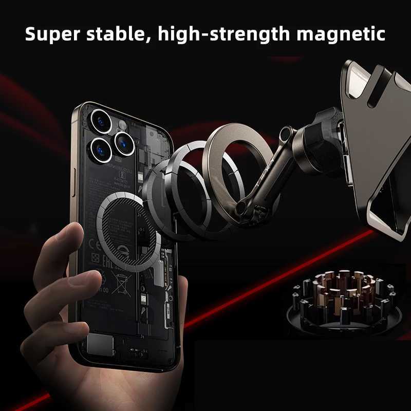 Adjustable Magnetic Car Phone Holder Mount for Tesla Model 3 Highland ModelY 2019-2024 Metal Car Phone port Frame Accessories C251210