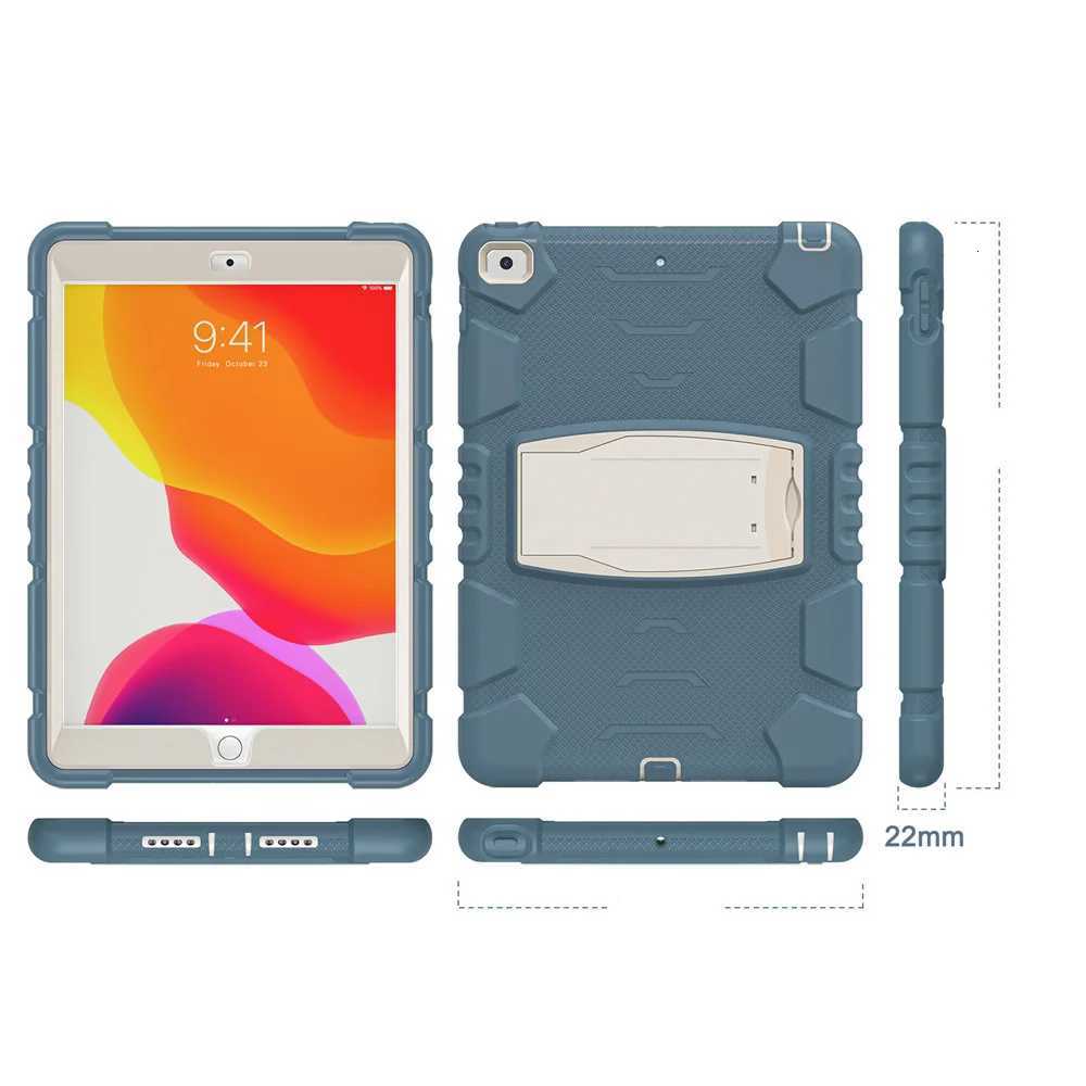 For IPad Mini 4 5 6 Air 2 97 7th 8th 9th 102 10th Gen 109 Pro 105 11 inch 2022 or Case Kids Shockproof Stand Tablet Cover H251210