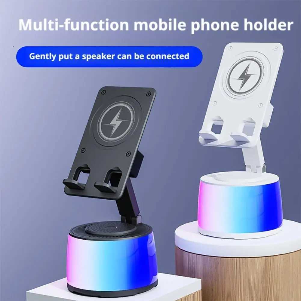 Cell Phone Holder Stand With Speaker Adjustable Desktop Live Lazy Tablet Bracket port Portable Wireless Speaker C251210
