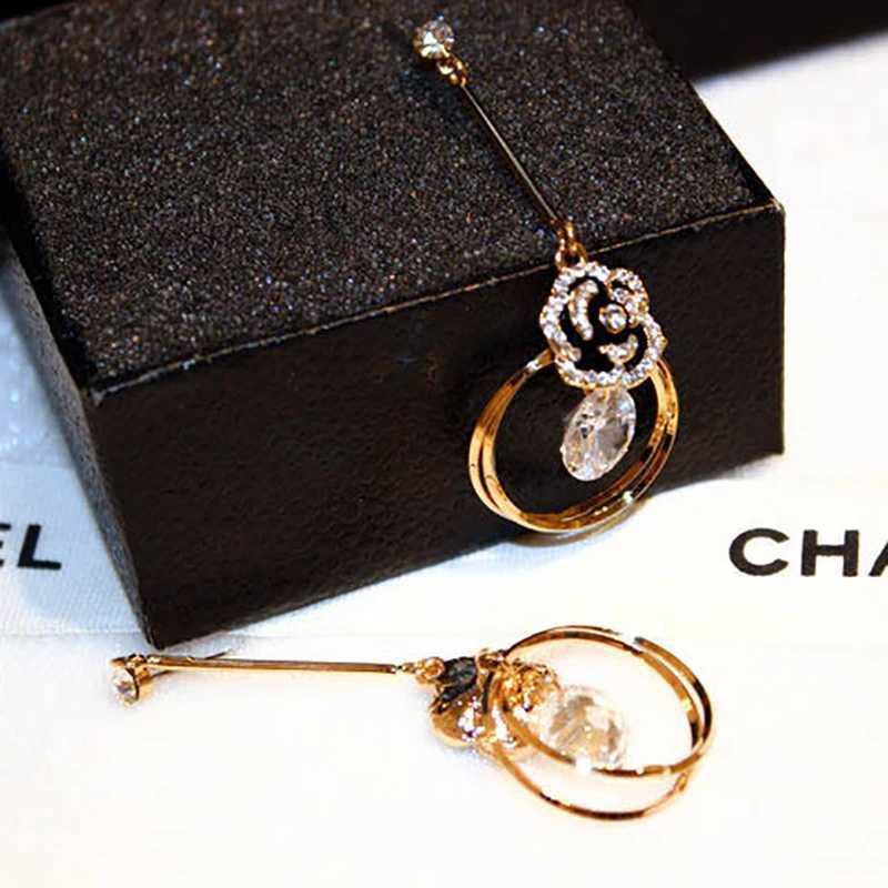 Fashion Black Enamel lia Earrings Wen Long Big AAA Cubic Zirconia Drop Earings Wedding Classical Jewelry Z277 Y251210