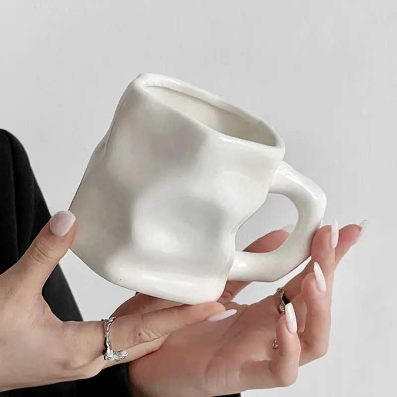 breakfast cup Simple personty ceramic drinking cup Office afternoon tea high-value milk coffee cup home decoration supplies C251210