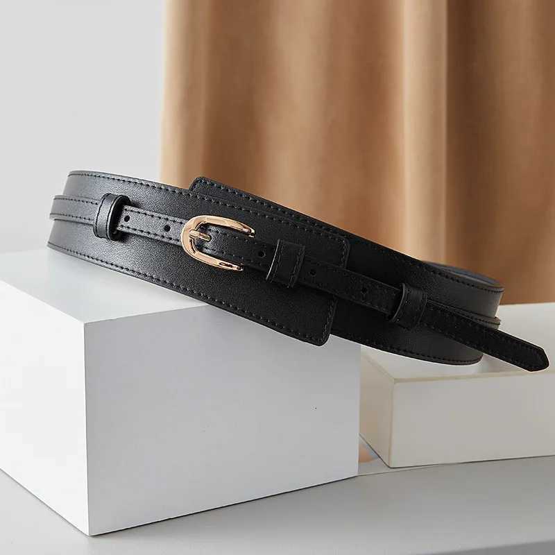 Luxury Premium Wide Leather Belt - Crafted with Genuine Leather Classic Pin Buckle Elegant Vintage Design - Perfect for Women Y251210