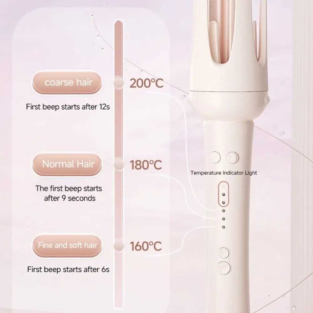 Ceramic Automatic Hair Curler Negative Ion Anti-scald Iron Hair Straightening Comb 5-in-1 Automatic Curling IronT251210