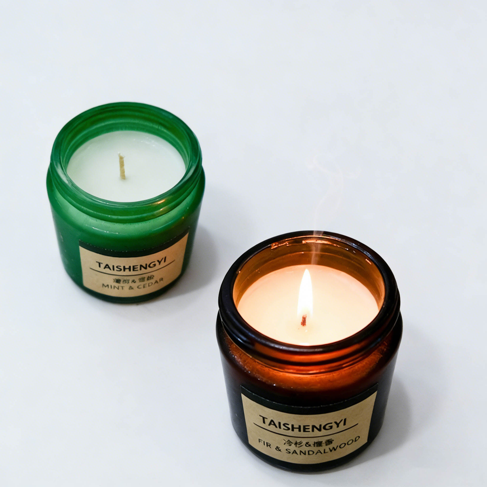 Incense Retro Glass Jar Scented Candles (90g Each): Aromatherapy Candles for Home Relaxation