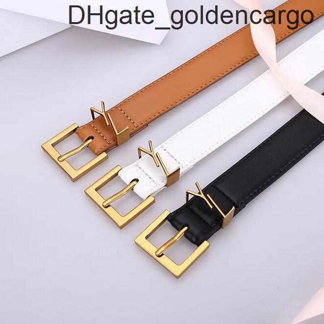 With box Belt for Women Genuine Leather 3cm Width High Quality Men Designer Belts S Buckle cnosme Womens Waistband Cintur yslbelt YSLlies SAINTlies LAURENTlies GDJE