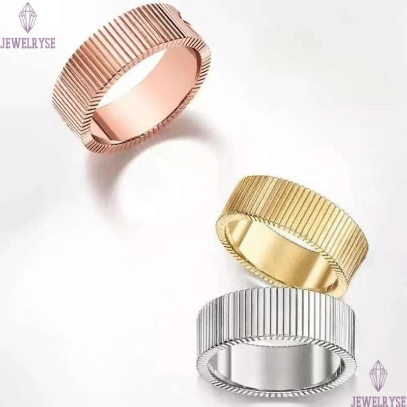 vertical grain screw designer ring bangle bracelet 18k rose gold titanium stainless steel bracelets for men women luxury bangles rings jewelry gift