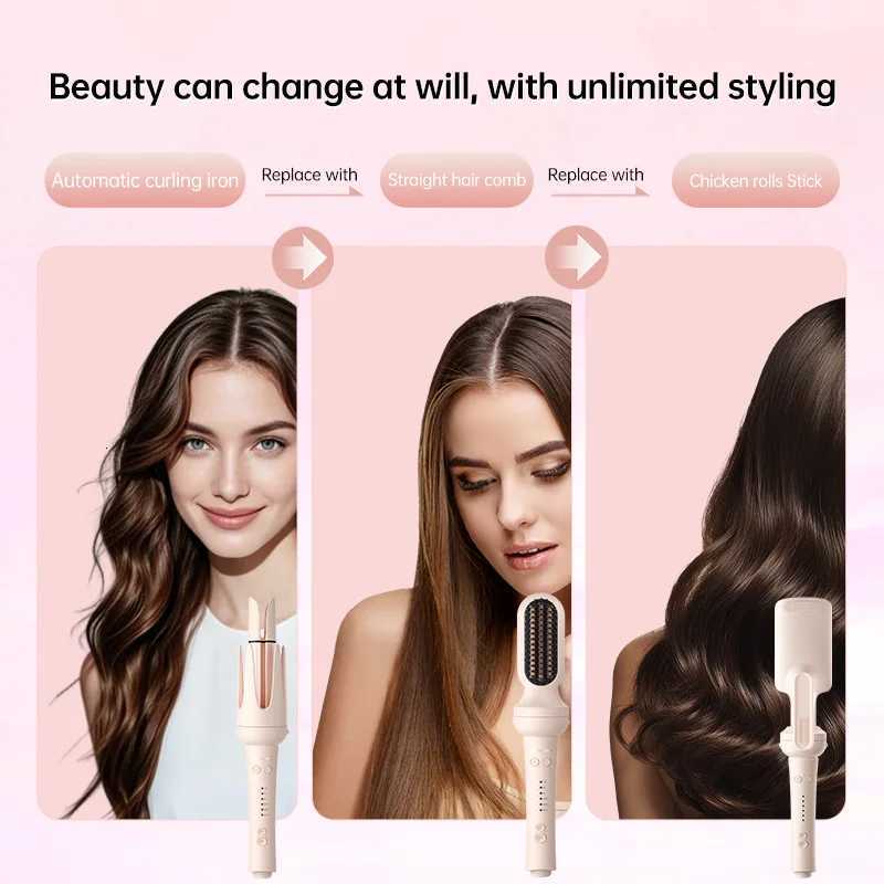 32mm/28mm Automatic Hair Curler - Auto Rotating Ceramic Curling Iron Wand Professional Hair Waver with Interchangeable RollerT251210