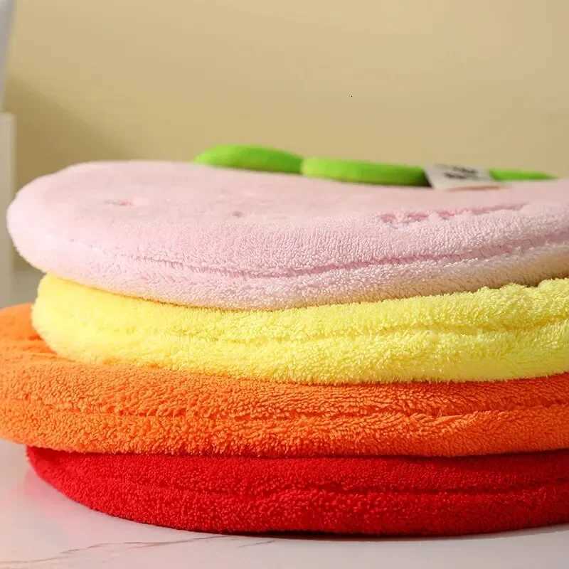Hanging Coral Fleece Creative Fruit Hand Towel Kitchen Home Lazy Hand Towel Thickened Absorbent Kids Towel C251210