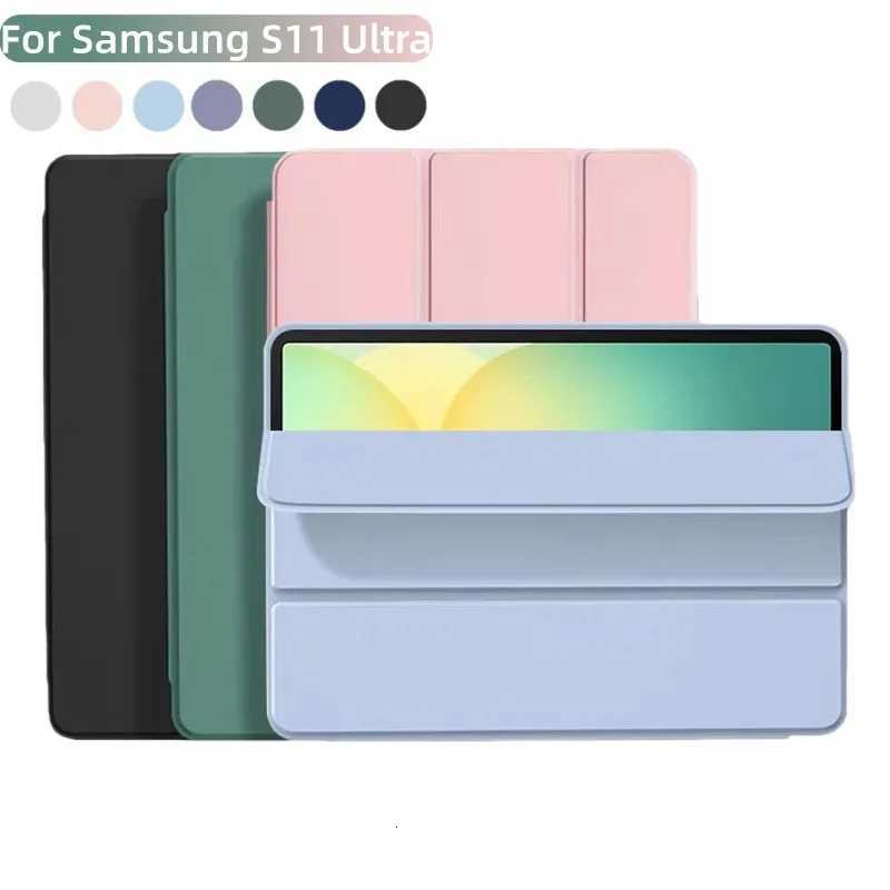 For Galaxy Tab S11 tra 146 inch 2025 TPU Smart Magnetic Case Funda For Galaxy Tab SM-X930 SM-X936 Soft Tablet Cover H251210