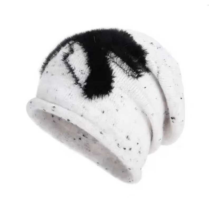 Luxury Womens Woolen Hat with Large Head Circumference Rolled Edge High-End Feel Autumn Winter Bow-Knot Knitted Cold Hat Slouchy Hat Y251209