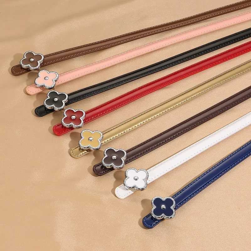 Luxury New lacquered leather thin waistband womens decorative dress with simple and high-end feel genuine leather small belt Y251210