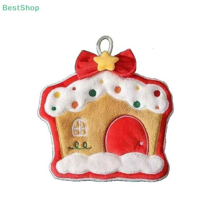 Coral Fleece Christmas Themed Series Hand Towel Hangable Super Absorbent And Quick-Drying C251210