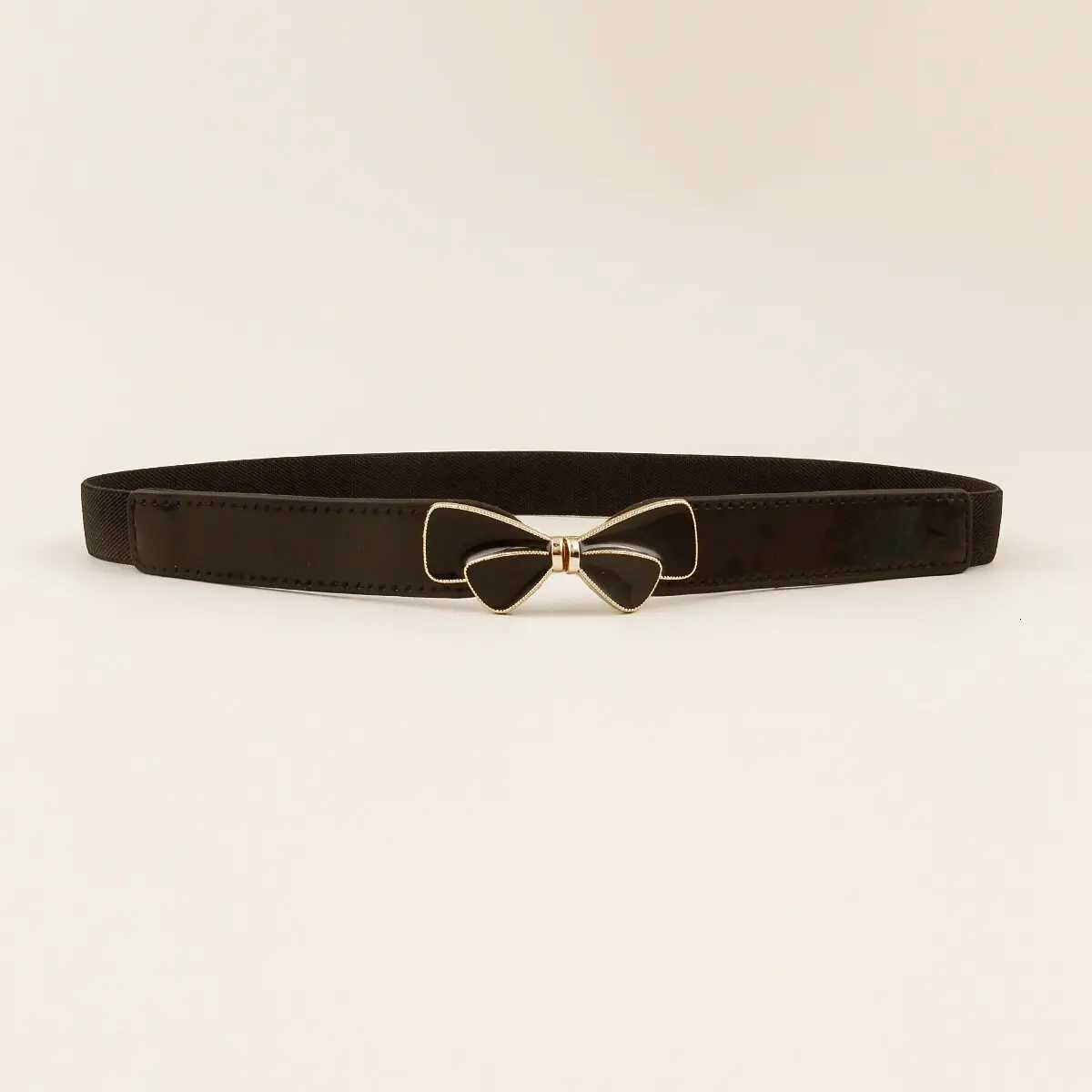 Luxury Elastic thin waistband for womens drip oil bow versatile belt inset style decorative dress with waistband for comfort GM229 Y251210