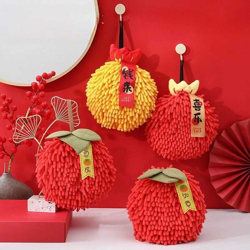New Year Day Celebration Kitchen and Bathroom Hand Wiping Cloth Hanging Thickened Absorbent Handball C251210