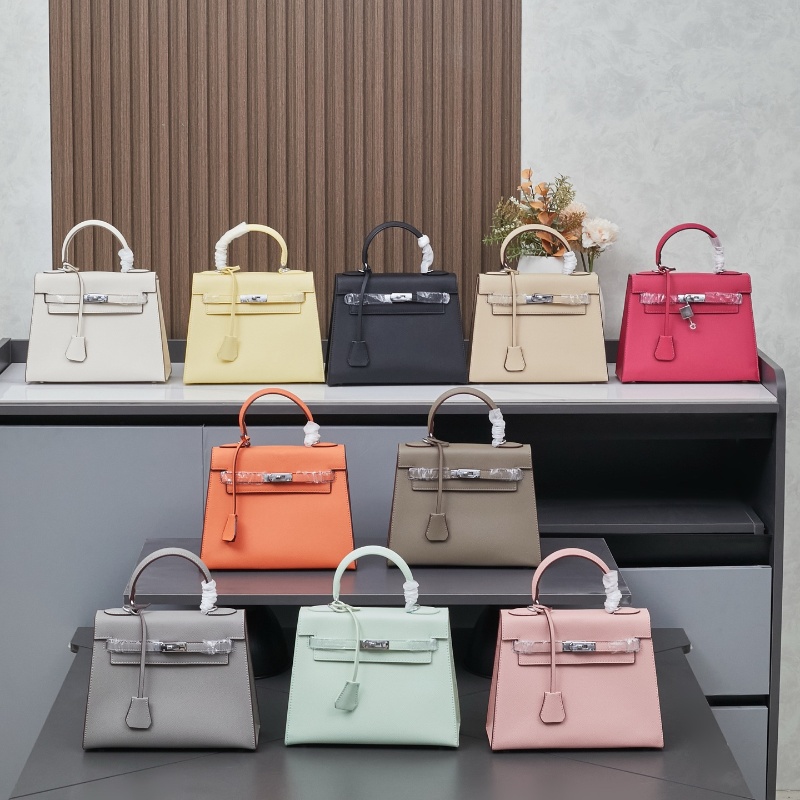 Designer H brand logo lady's handbag, crossbody bag, tote bag. Top-grain genuine leatherUnderarm bag multi-layered calfskin lady's handbag, high-end metal lock bag