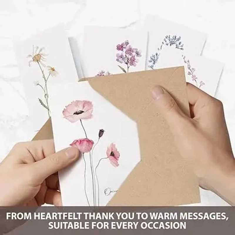 New Birthday Card Folded Card Set of 12 Cards Including Envelopes Birthday Gifts and Blessing Message Cards Greeting Cards H251210