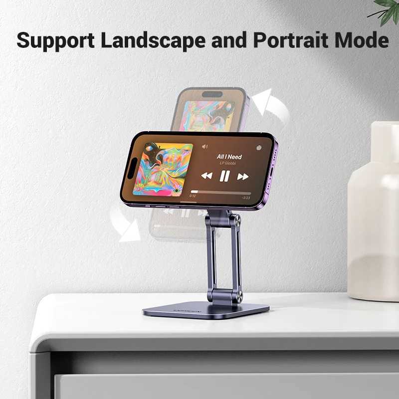 NewUGREEN Magnetic Phone Holder Aluminum Cell Phone Stand For iPhone 16 15 14 Pro Mobile Phone Holder C251210