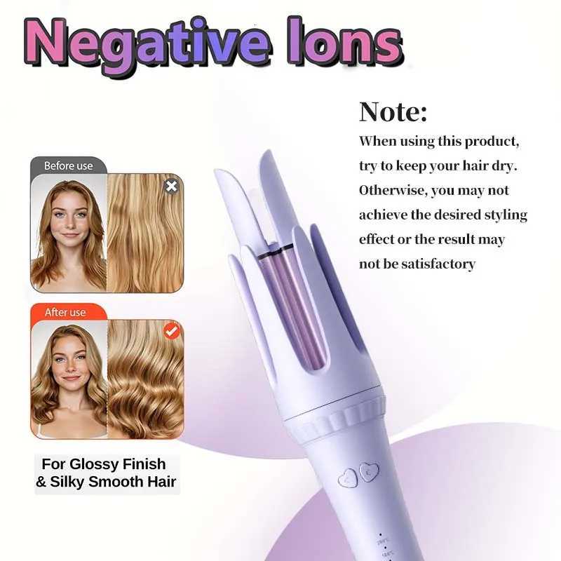 32MM Auto Rotating Ceramic Hair Roller Automatic Electric Hair Brushes Curler Professional Curling Iron Curling Wand Hair WaverT251210